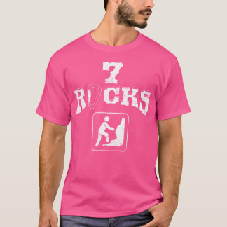 7 Rocks Mountain Climbing Seven Year Old Bday T-Shirt
