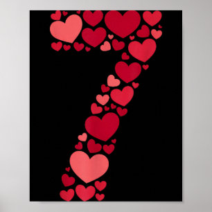 7 Romantic 67 Heart Pattern Valentine Love Trend 6 Poster