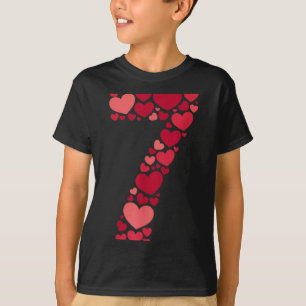 7 Romantic 67 Heart Pattern Valentine Love Trend 6 T-Shirt