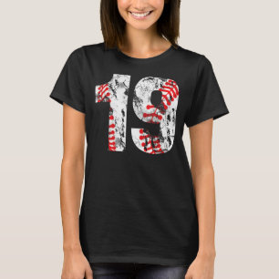 7 Scal19 Birthday Number Years Old Baseball Boy K T-Shirt