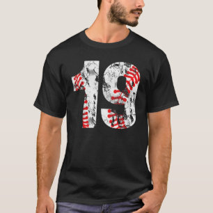 7 Scal19 Birthday Number Years Old Baseball Boy K T-Shirt