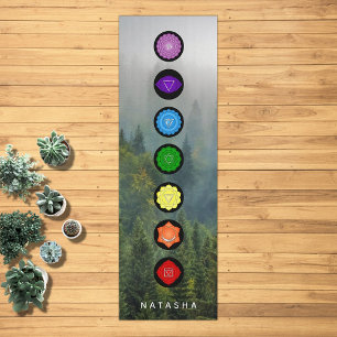 7 Seven Chakras Meditation Zen Personalized Yoga Mat