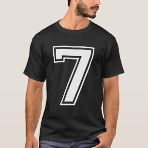 7 Sports Number Fan Best Player Number Game Winner T-Shirt