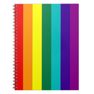 7 Stripes Rainbow Gay Pride Flag Notebook
