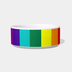 7 Stripes Rainbow Gay Pride Flag Pet Bowl
