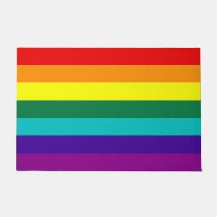 7 Stripes Rainbow Pride Flag Doormat