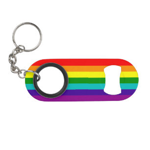 7 Stripes Rainbow Pride Flag Mini Bottle Opener