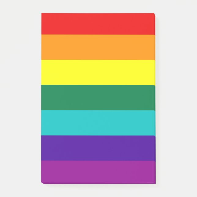 7 Stripes Rainbow Pride Flag Post-it Notes (Front)