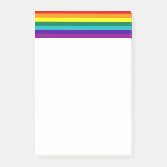 7 Stripes Rainbow Pride Flag Post-it Notes (Front)