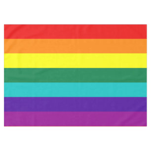 7 Stripes Rainbow Pride Flag Tablecloth