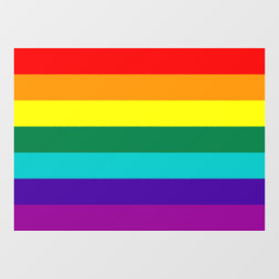 7 Stripes Rainbow Pride Window Cling