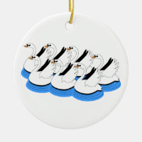 7 Swans Swimming