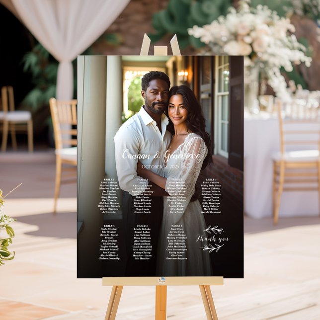 7 tables élégant tableau de sièges mariage photo (Créateur téléchargé)