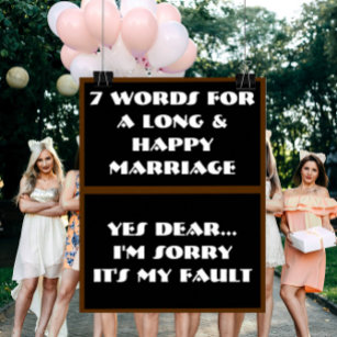 7 Words To A Long And Happy Marriage - Poster