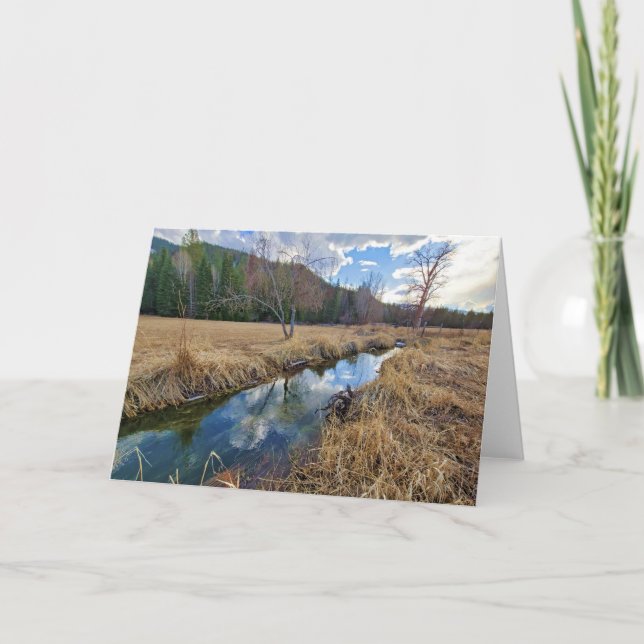 7"x5" Folded Card || Creek Reflection 12 (Front)