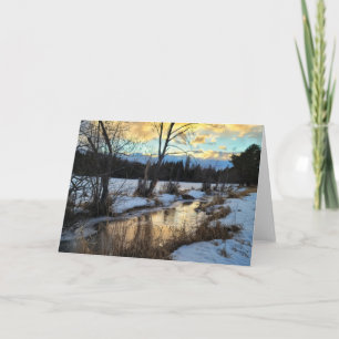 7"x5" Folded Card    Creek Reflection 17