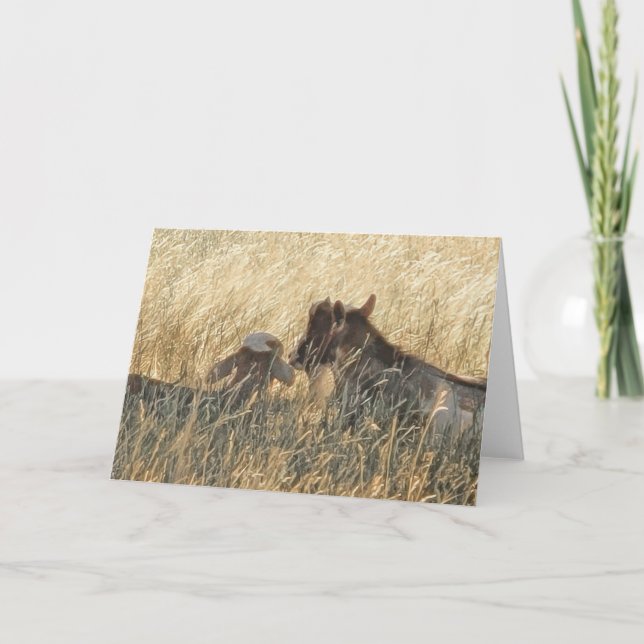 7"x5" Folded Card || Scout and Jigsaw (Front)