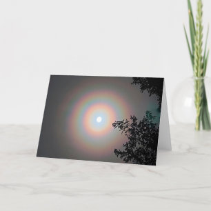 7"x5" Folded Card Winter Moon Halo