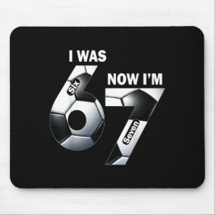 7 Year Old Birthday I Was 6 Now Im 7 Funny Kids So Mouse Pad