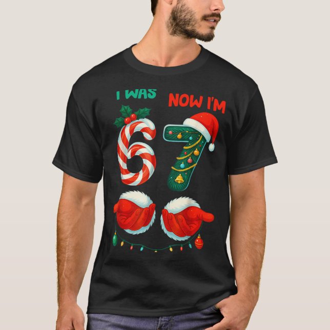 7 Year Old Birthday Shirt Was 6 Now I'm 7 67 Funny (Front)