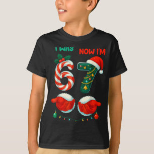 7 Year Old Birthday Shirt Was 6 Now I'm 7 67 Funny