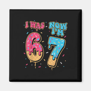 7 Year Old Birthday Was 6 Now I'm 7 67 Funny For K Magnet