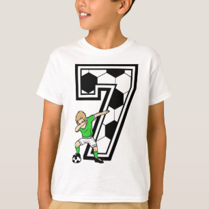 7 Year Old Boy Soccer Player 7th Birthday Kids T-Shirt