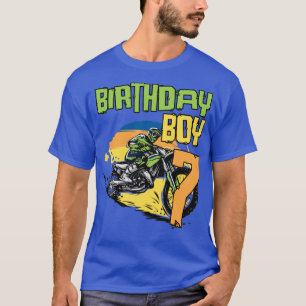 7 Year Old Dirt Bike Birthday Party Motocross MX 7 T-Shirt