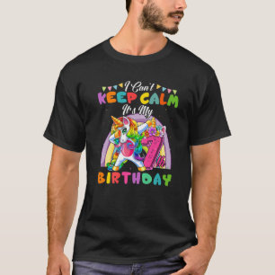 7 Year Old I Can't Keep Calm It's My 7Th Birthday T-Shirt