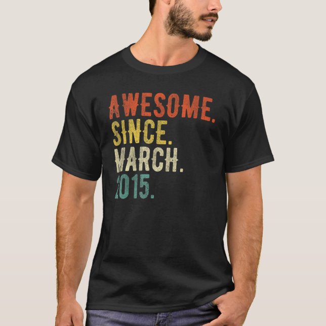 7 Year Old  March 2015  T-Shirt (Front)