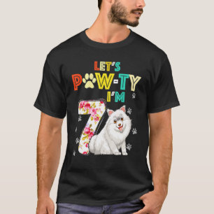 7 Year Old Samoyed Dog 7th Birthday Pawty Dogs T-Shirt