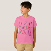 7 Year Olds Rock ! T-Shirt (Front Full)
