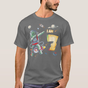 7 Years Old Birthday Boy Astronaut Space 7th Birth T-Shirt
