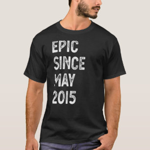 7 Years Old Epic Since May 2015 7th Birthday Boys T-Shirt