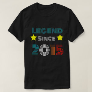 7 Years Old Legend Since 2015 7th Birthday T-Shirt