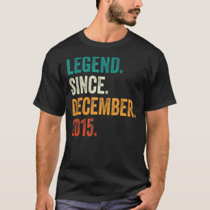 7 Years Old Legend Since December 2015 7th Birthd T-Shirt