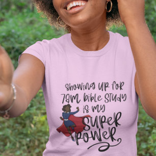 7am SISTER SUPER POWER (Dark Skin) Pink Short  T-Shirt