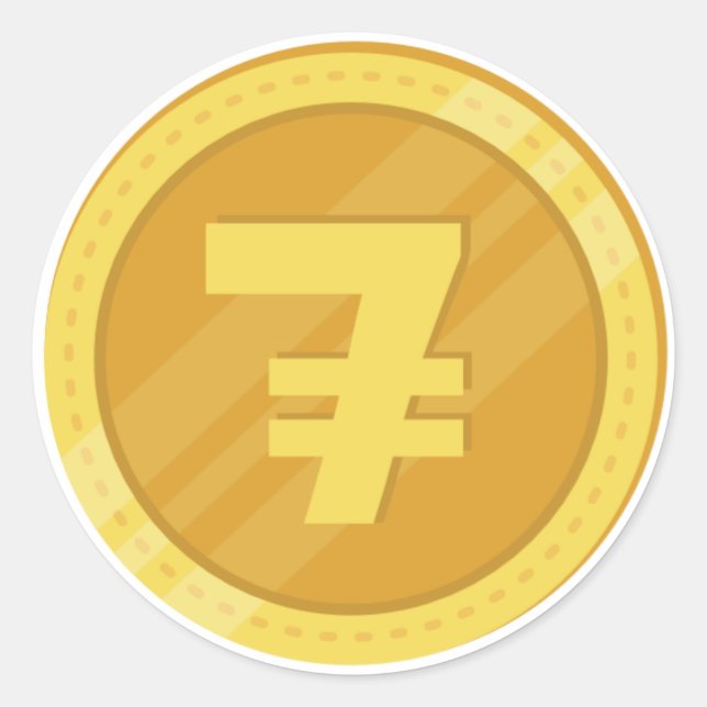 7coin Stickers (round) (Front)
