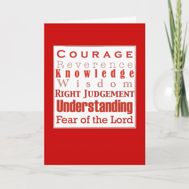 7Gifts for Your Confirmation Card (Front)