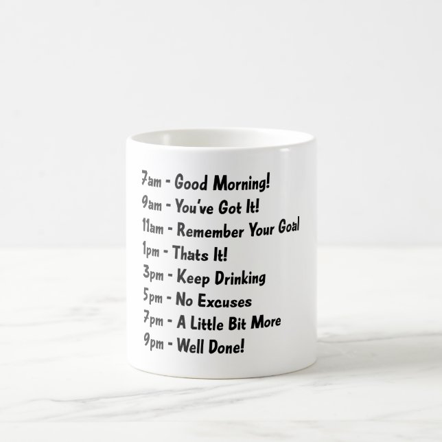 7h du matin Bonjour, vous avez le café Mug (Centre)