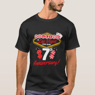 7Th Anniversary Vegas 7Th Wedding Anniversary Las T-Shirt