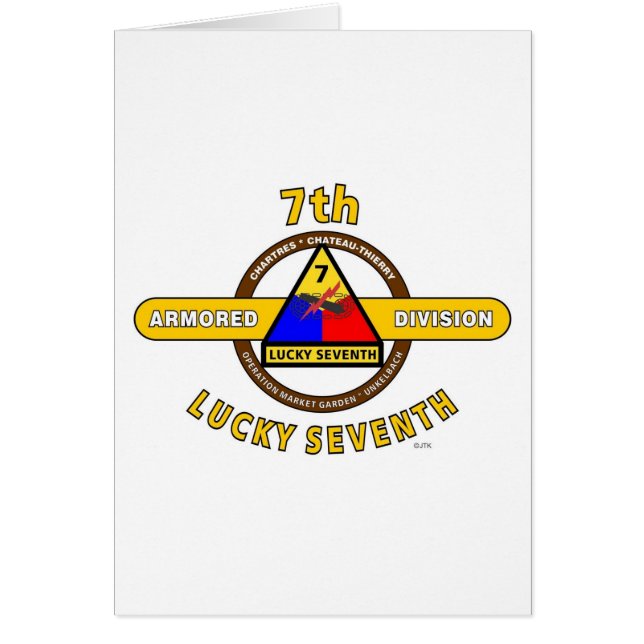 7TH ARMORED DIVISION "LUCKY SEVENTH" (Front)
