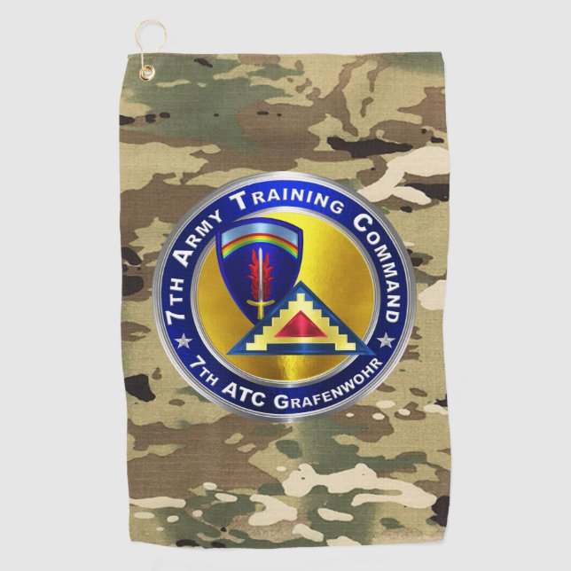 7th Army Training Command (7th ATC)  Golf Towel (Front)