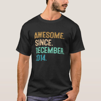 7th Birthday 7 Year Old Awesome Since December 20 T-Shirt