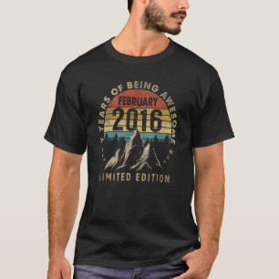 7th Birthday 7 Year Old February 2016 T-Shirt