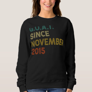 7th Birthday 7 Years Old Goat Since November 2015 Sweatshirt