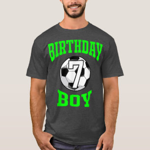 7th Birthday Boy Soccer 7 years old kid  T-Shirt