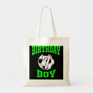 7th Birthday Boy  - Soccer T-  7 years old kid Tote Bag