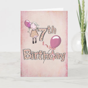 7th Birthday Card