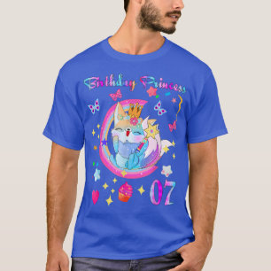 7th birthday Fo Lover 7 year old Gift Birthday Pri T-Shirt